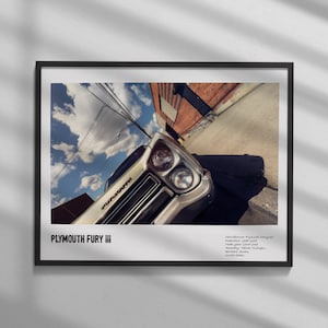 Plymouth Artwork Photograph - Digital Download - Office and Home Decor - Gift for Car Enthusiasts - Automobile Art Print