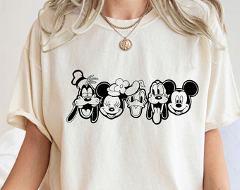 Comfort Colors® Retro Disneyworld Shirts Family, Mickey Ears Shirt, Disney Friends Shirt, Disneyland Shirt, Disneyworld Shirt, Disney Gift