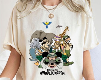 Maglietta Comfort Colors® Animal Kingdom, Maglietta Vintage Animal Kingdom, Maglietta Safari di Topolino, Maglietta per viaggio in safari, L'avventura ti aspetta
