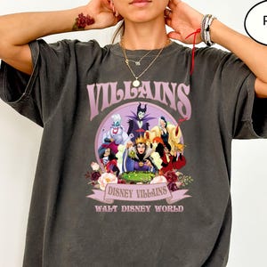 Comfort Colors® Disney Bad Queen T-Shirt, Vintage Bösewichte Shirt, Walt Disney Shirt, Disney Halloween Shirt, Hexe T-Shirt, Disney Bösewichte Tee