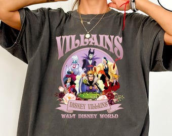 Comfort Colors® Disney Bad Queen Tee, Vintage Villains Shirt, Walt Disney Shirt, Disney Halloween Shirt, Witch T-Shirt, Disney Villains Tee
