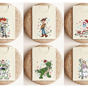 Comfort Colors® Toy Story Christmas Shirt, Toy Story Character Shirt, Toy Story Xmas Shirt, Disney Friends Christmas Shirt, Xmas Group Shirt