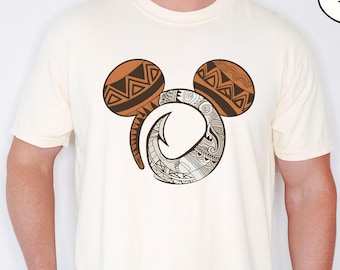 Camiseta Comfort Colors® de Mickey Maui, regalo para el Día del Padre, camiseta de Moana, camiseta Disney para papá, camiseta de la Princesa Moana