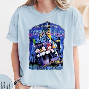 Comfort Colors® Retro Mickey And Friends Tower Of Terror Shirt, Mickey And Friends Shirt, Disneyworld Shirts, Disney Shirt