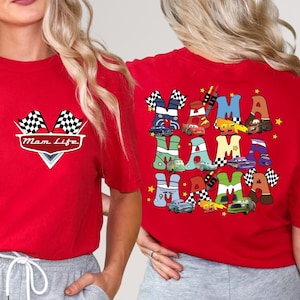 Camiseta para mamá de Disney Pixar Car de Comfort Colors®, regalos para el día de la madre, camiseta para mamá de Disney, camiseta para mamá de Pixar Cars, regalo para mamá