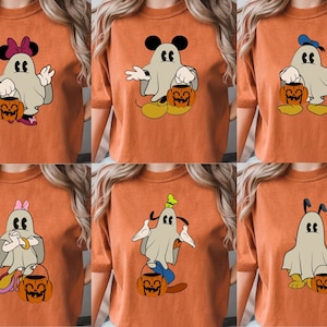 Comfort Colors® Disney Mickey Halloween Shirt, Mickey Ghost Shirt, Mickey And Friends, Disneyland Halloween Shirt, Mickey Spooky Shirt