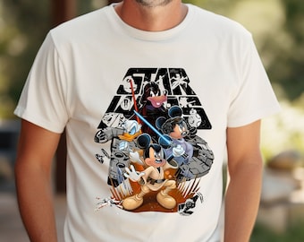 Comfort Colors® Disney Star Wars Shirt, Mickey Star Wars Shirt, Retro Star Wars Shirt, Disneyworld Shirts, Mickey And Friends Shirts