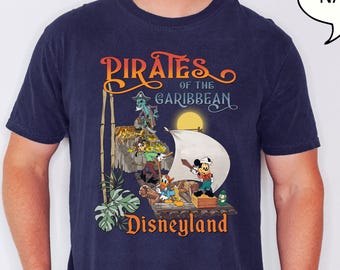 Comfort Colors® Disneyland Fluch Der Karibik Shirt, Disney Pirates Shirt, Mickey und Co Pirates Shirt, Disney Cruise Shirt