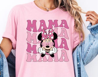 Comfort Colors® Minnie Mama T-Shirt, Disney Mom Shirt, Mother's Day Gift, Disney Minnie Mama Shirt, Mama Mouse Shirt