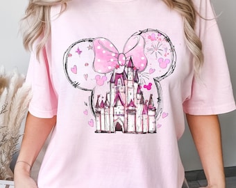 Comfort Colors® Minnie Valentine Shirt, Valentines Day T-Shirt, Gift For Beloved, Disney Castle Shirt, Gift for Girlfriend, Magical Kingdom