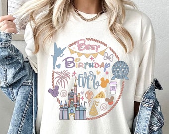 Comfort Colors® Best Birthday Ever Shirt, Magical Castle Shirt, Disney Ears Birthday Shirt, Gift For Birthday, Happy Birthday Shirt