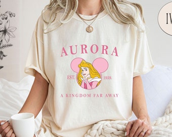 Aurora Comfort Colors® Disney Princess Shirt, Est. 1959 Princess Aurora Tee Disney Character Shirt, Disney Trip Shirt, Sleeping Beauty Tees