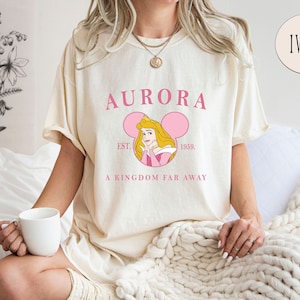 Aurora Comfort Colors® Disney Princess Shirt, Est. 1959 Princess Aurora Tee Disney Character Shirt, Disney Trip Shirt, Sleeping Beauty Tees