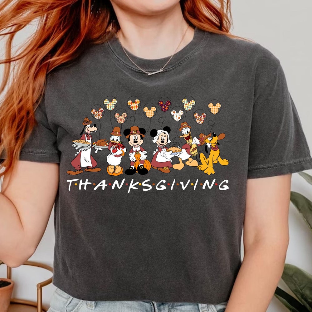 Comfort Mickey And Friends Thanksgiving Shirt, Disney Thanksgiving T-Shirt, Happy Thanksgiving Shirt, Gift For Thanksgiving Teesummer