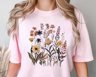 Comfort Colors® Daisy Lover Shirt, Blumenstrauß Shirt, Natur Liebhaber Shirt, Vintage Blumen Shirt, Blumen Shirt, Geschenk für Blumen Liebhaber