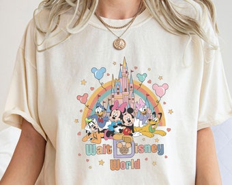 Comfort Colors® Walt Disney World T Shirt, Watercolor Castle Shirt, Disneyworld Shirt, Disney Trip Shirt, Disneyland Shirt, Disney Shirt