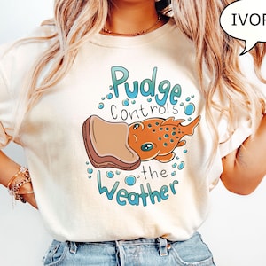 Comfort Colors® Disney Lilo & Stitch Pudge T-shirt, Disney Pudge Controls The Weather T-Shirt, Disney Summer Shirt, Beach Shirt