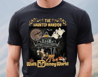 ひ*こ様 Disney Haunted Mansion Tシャツ Comfort Colors® Haunted Mansion Shirt, Mickey and Pluto Haunted