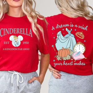 Comfort Colors® Assepoester Est. 1950 A Kingdom Far A-shirt, shirt Disney prinses, shirt prinses Assepoester, shirt prinses