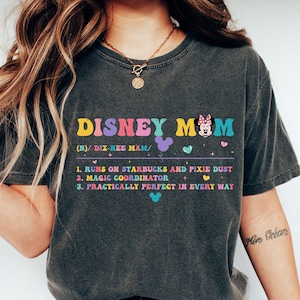 Camiseta Disney Mom de Comfort Colors®, regalo para el día de la madre, regalo para mujeres, camiseta para mamá, camiseta de Minnie, regalo para mamá, camiseta Disney para mujer, camiseta Disney