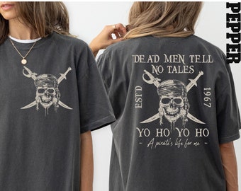 Comfort Colors® Pirates Of The Caribbean Dead Men Tell No Tales Shirt, Vintage Pirates Shirt, Retro 90s Pirates Shirt