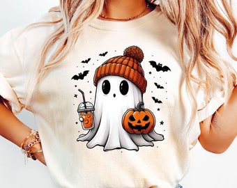 thumbnail image 2 of Odeerbi Halloween Vintage Pumpkin Shirts For Women Retro Graphic Blouse Fashion Printing Loose T Shirt Three Quarter Sleeve Round Neck 2025 Casual Tops Y 2 of 9