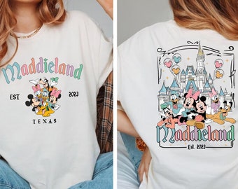 Comfort Colors® Maddieland Two-Sided Shirt, Mickey And Friends Shirt, Disneyland Shirt, Maddieland Texas Shirt, Magical Kingdom Shirt