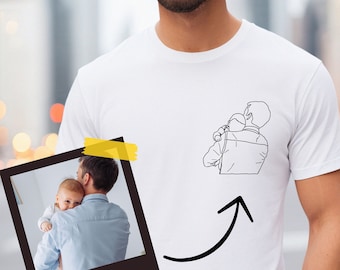 Comfort Colors® Benutzerdefiniertes Foto-T-Shirt, Vatertagshemd, Vatertagsgeschenk, Vater-Geburtstagsgeschenk, Geschenk für Ehemann