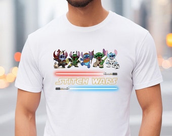 Maglietta Comfort Colors® Stitch Wars, maglietta Disney Stitch, maglietta Star Wars Stitch, maglietta Disney, maglietta Stitch, maglietta Stitch Disney World
