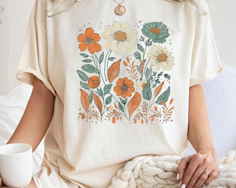 Comfort Colors® Daisy Bouquet Shirt, Flower Shirt, Retro Floral Shirt, Mother T-shirt, Flower Lover Shirt, Gift for Women, Gift for Grandma