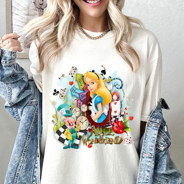 Comfort Colors® Alice in Wonderland Shirt, Alice In Wonderland T-Shirt, Disney Alice Shirt, Wonderland Shirt, Alice Shirt, Shirt For Kids