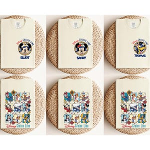 Comfort Colors® Custom Cruise T-Shirt, Disney Cruise Line Shirt, Mickey And Friends Cruise Shirt, Captain Mickey Shirt, Family Matching Tee