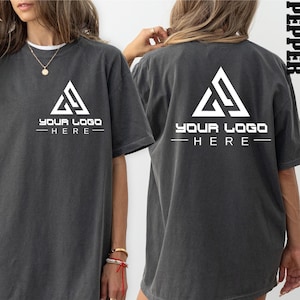 Comfort Colors® Custom Logo Shirt, Custom Logo Back And Front Shirt, Custom Text Photo T-Shirt, Custom Shirt, Personalized Shirt