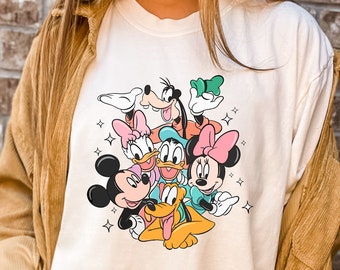 Comfort Colors® Mickey & Co Shirt, Disneyland T Shirt, Disneyworld Shirt, Disney Shirt, Mickey And Friends Shirt, Daisy and Donald Shirt