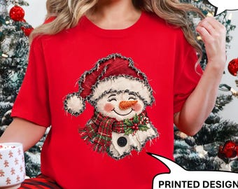 Comfort Colors® Funny Snowman T-Shirt, Winter Shirt, Christmas Shirt, Santa Snowman Tee