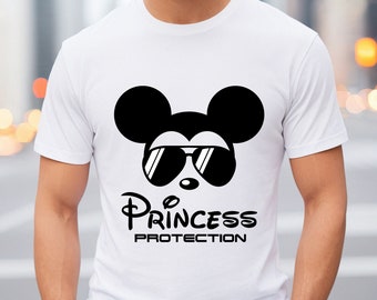 Comfort Colors® Princess Protection Shirt, Funny Dad Shirt, Mickey Shirt, Gift For Dad, Cool Dad Shirt, Mickey Princess Protection Shirt
