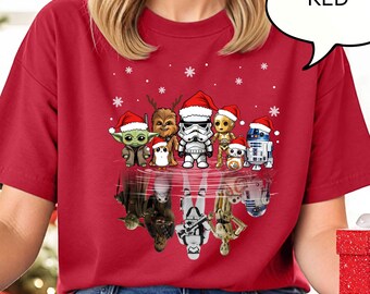 Comfort Colors® Disney Star Wars Christmas T-Shirt, Star Wars Xmas Party Shirt, Darth Vader Christmas Shirt, Star Wars Christmas Shirt