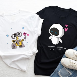 Comfort Colors® Wall-e and Eve Shirt, Disney Couple Shirt, Wall-e And Eve Matching T-Shirt, Disney Vacation Shirt, Disney Trip Shirt