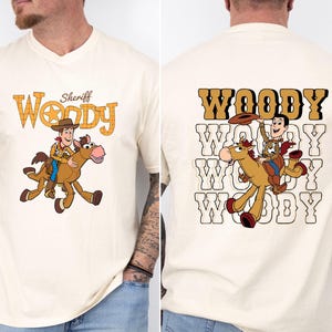 Comfort Colors® Sheriff Woody T-Shirt, Toy Story Shirt, Disney Woody Shirt, Woody And Bullseye Shirt, Cute Woody Shirt
