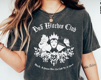 Comfort Colors® Bad Witches Club Shirt, Villains Shirt, Bad Queen Shirt, Witches Shirt, Evil Villains Tee