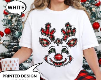 Comfort Colors® Funny Reindeer T-Shirt, Christmas Party Shirt, Santa Reindeer Tee