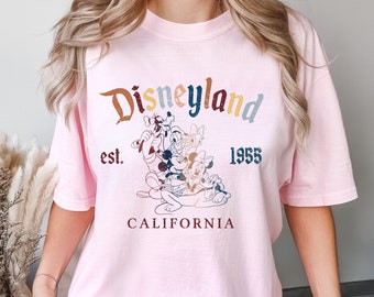 Camiseta Comfort Colors® Disneyland, camiseta Disneyland fundada en 1955, California, camiseta Disney, camiseta del grupo Disney, camiseta Disney World