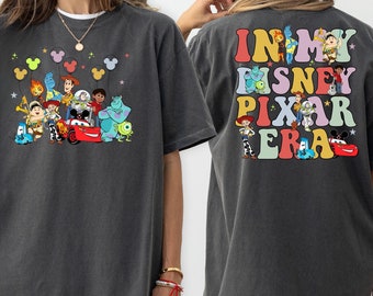 Camiseta Comfort Colors® In My Disney Pixar Era, camiseta Disney Pixar, camiseta Disneyland, camiseta Disney Trip, camiseta Disney Two-Side, camiseta Disney