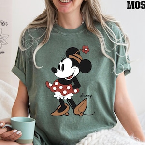 Camiseta de Minnie Mouse de Disney Comfort Colors®, camiseta de Minnie, camiseta linda de Minnie, camiseta de viaje a Disney, camiseta de vacaciones de Disney, camiseta de Disneyland