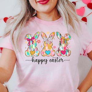 Comfort Colors® Watercolor Bunny Shirt, Happy Easter Shirt, Colorful Rabbit Shirt, Easter Day T-Shirt, Funny Easter Shirt, Easter Rabbit Tee