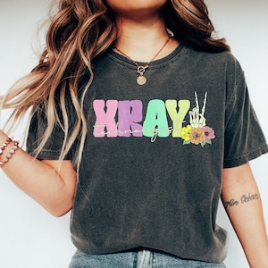 Comfort Colors® Xray Technologist Shirt, Radiologic Technologist Tee, Rad Tech Tee, Radiology Skeleton Shirt, Graduation Gift, Rad Tech Gift