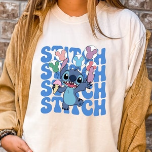 Comfort Colors® Disney Stitch T Shirt, Stitch Shirt, Cute Stitch Shirt, Disney Shirt, Stitch Snacks Shirt, Stitch Disneyworld Shirt
