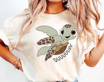 Comfort Colors® Cute Dude Shirt, Finding Nemo Shirt, Disney Pixar Shirt, Disney Finding Dory Shirt, Squirts Snorkeling T-Shirt, Disney Tee