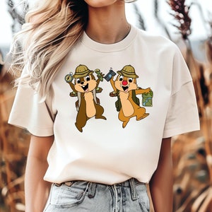 Comfort Colors® Chip N Dale Safari T-Shirt, Chip And Dale Shirt, Disney Chip N Dale Shirt, Chip And Dale Animal Kingdom Shirt, Disney Safari