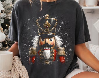 Comfort Colors® Vintage Nutcracker T-Shirt, Retro Christmas Nutcracker Shirt, Festive Christmas Gift